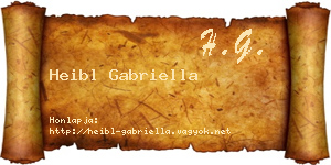 Heibl Gabriella névjegykártya